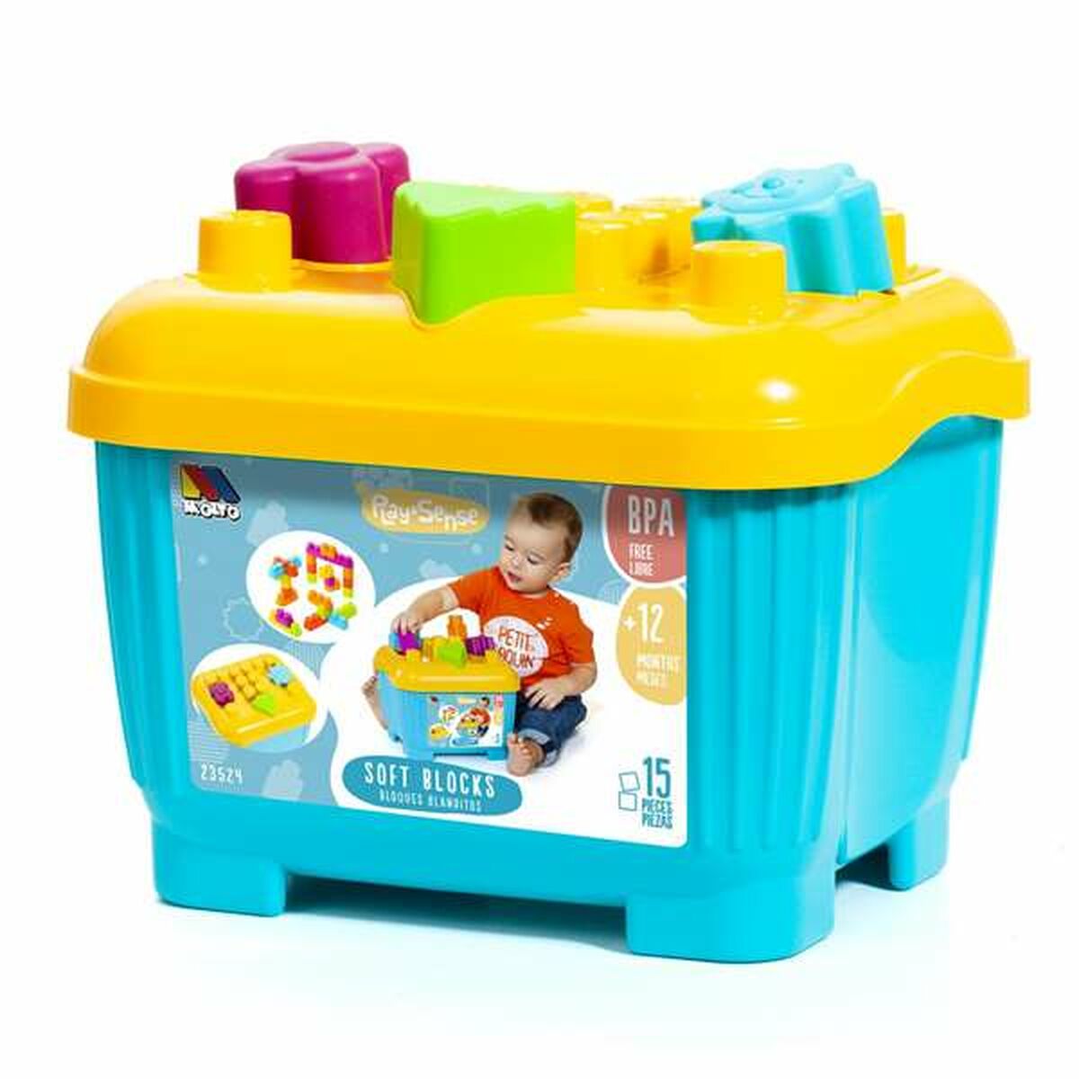 Celtniecības Komplekts Moltó Blocks & Puzzles 15 Daudzums